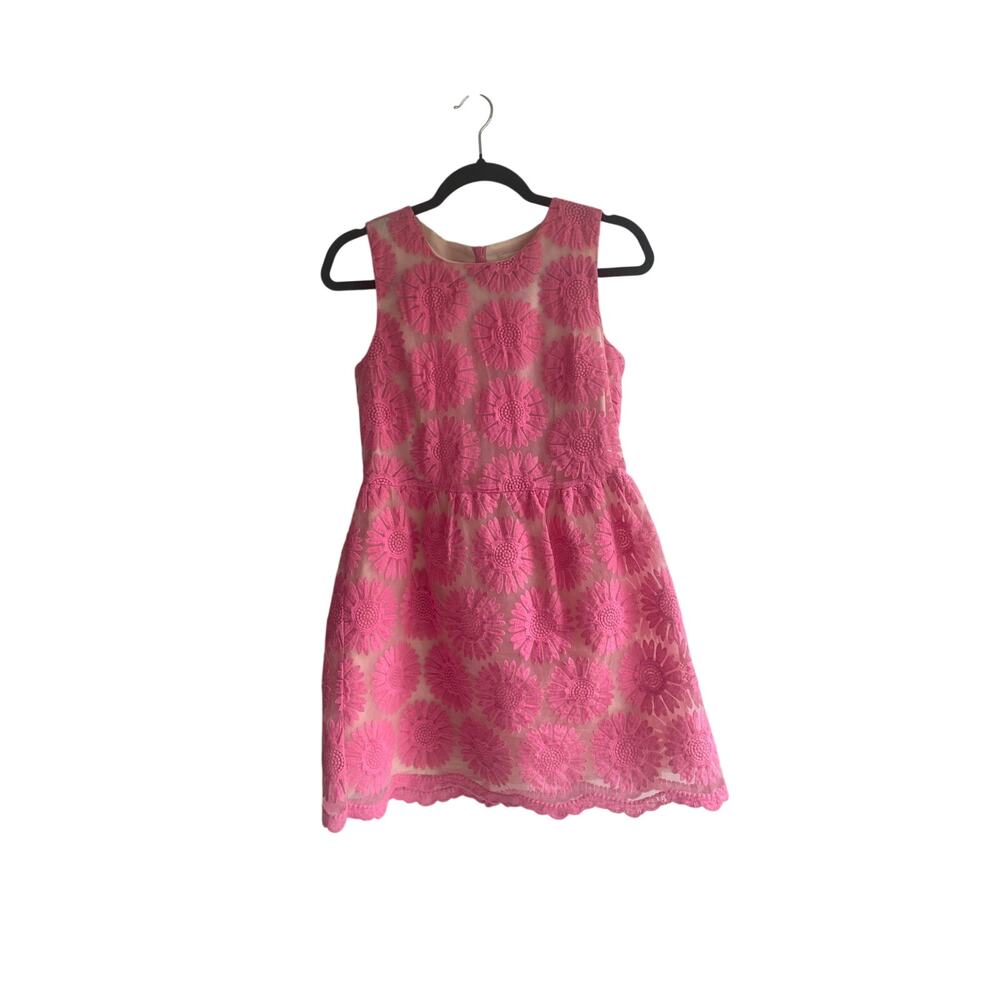 Ellison Pink Floral Embroidered Mini Dress -size M